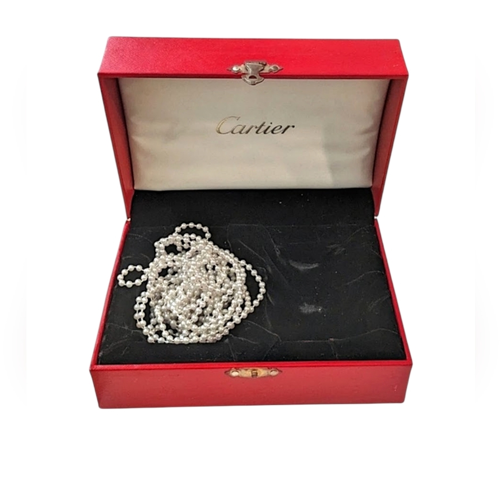 Vintage Cartier classsic velvet lined Jewelry Luxury box - Picture 5 of 16